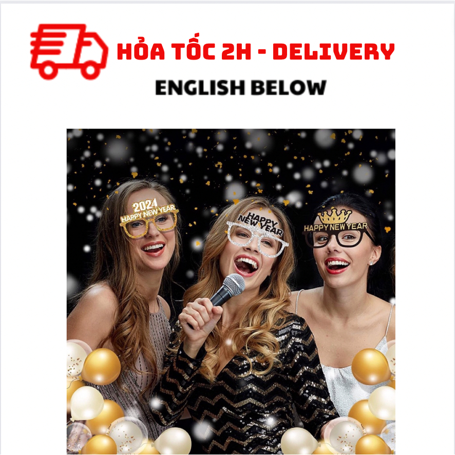 Bộ 3 cái Mắt kính Happy New Year cbhp49