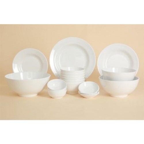 Tô, dĩa sứ trắng trơn