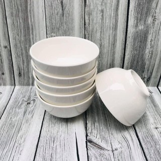 Chén sứ trắng trơn