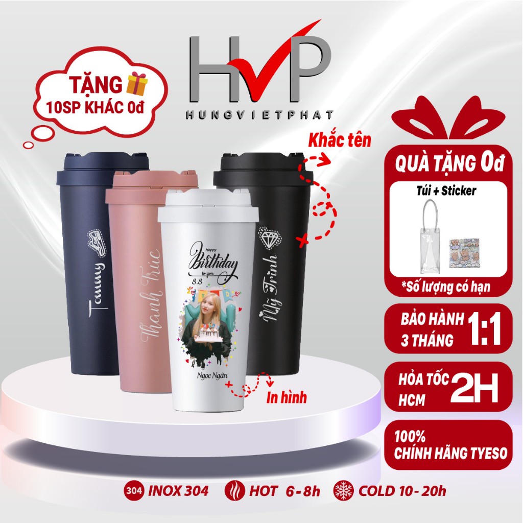 Ly giữ nhiệt Lock&Lock 💖CHÍNH HÃNG100%💖 in/khắc hình ảnh, tên, logo & câu chúc theo yêu cầu làm quà tặng thầy cô, bạn bè