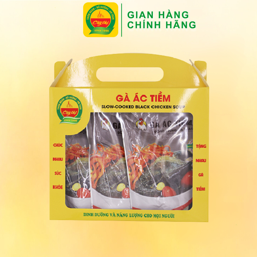 Combo 03 Gà Tiềm Đông Trùng Hạ Thảo Thương Hiệu Cây Thị