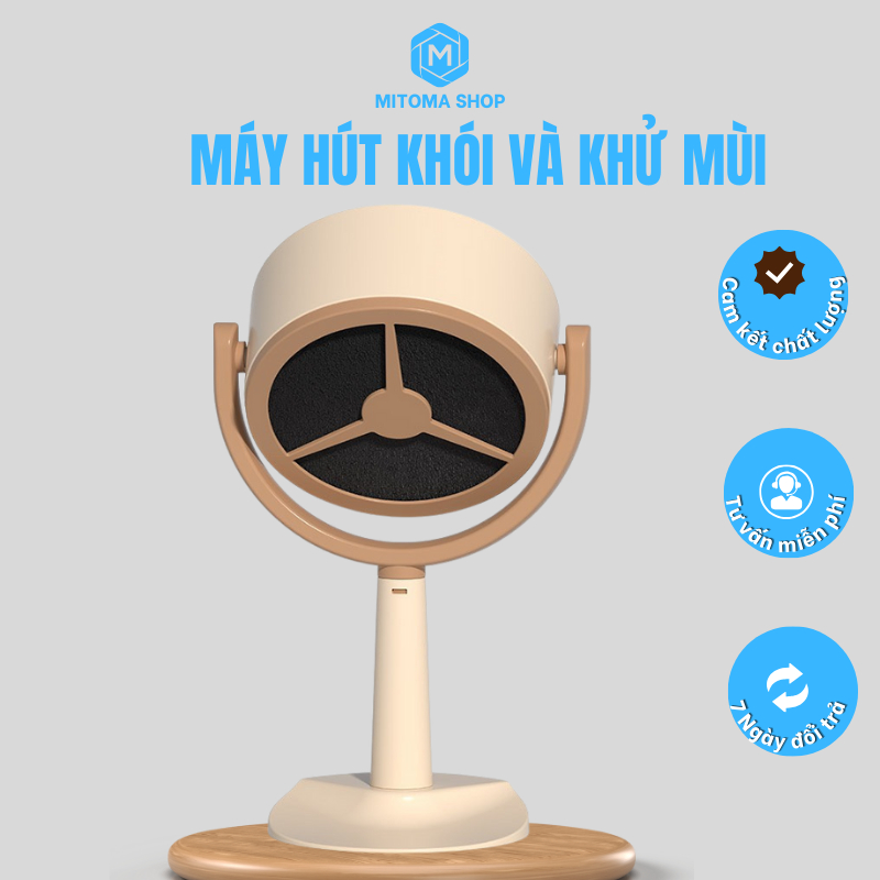 Máy hút mùi bếp, quạt tản nhiệt mini cho lò nướng để bàn nhỏ gọn, di động tiện dụng