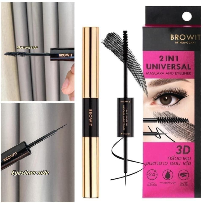 Mascara Dài Mi Và Cong Mi Browit Nongchat Thái Làm Chuyên Dụng Cho Makeup 5.5g