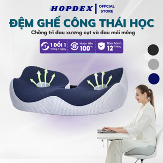 Đệm Ghế Văn Phòng Công Thái Học HOPDEX Chống Đau Xương Cụt Giảm Đau, Thâm Mông