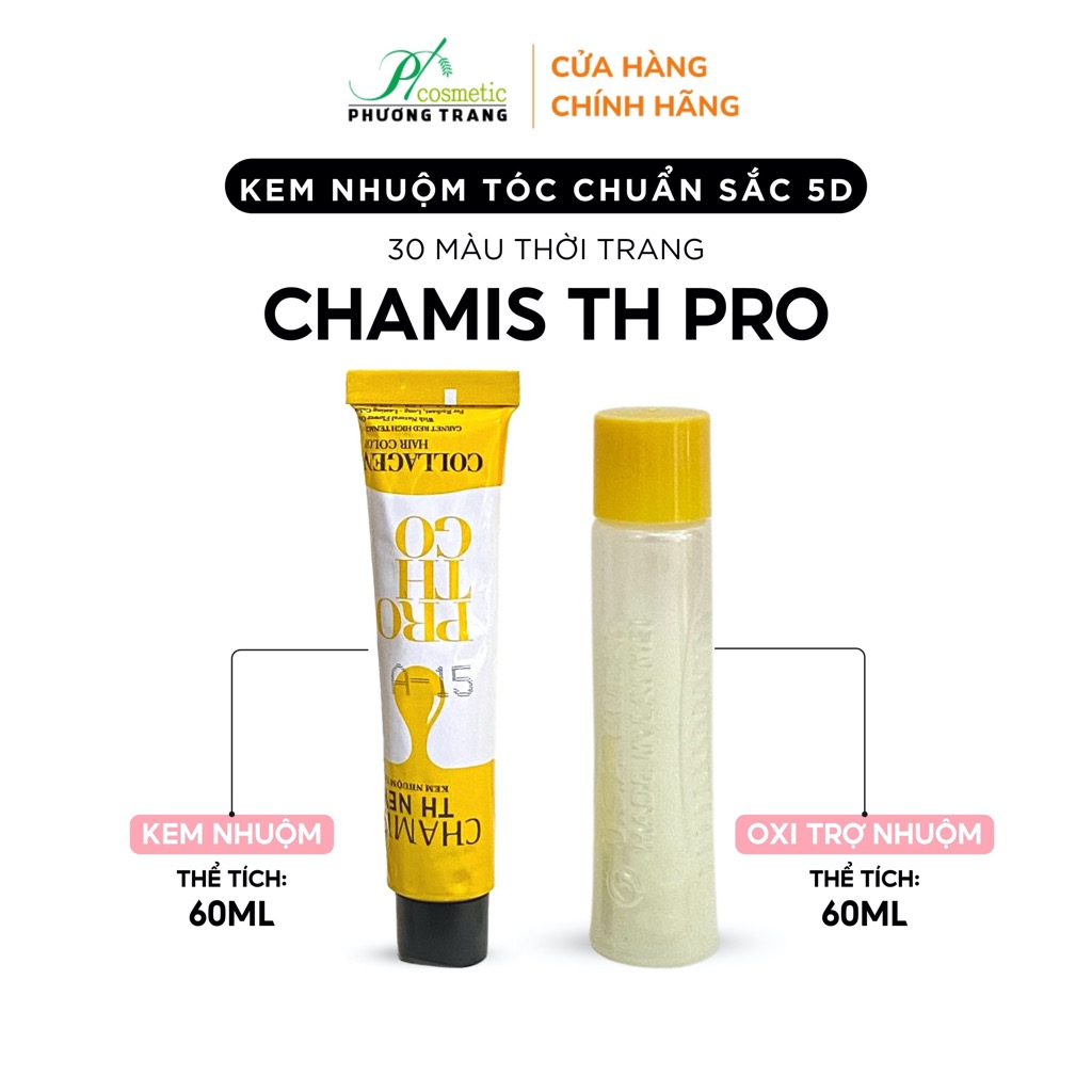 Thuốc Nhuộm Tóc Tại Nhà 30 Màu Thời Trang: Nâu, Đỏ Tía, Vàng,..  lên màu chuẩn, không cần tẩy 5D Thời Trang Chamis THtẩy