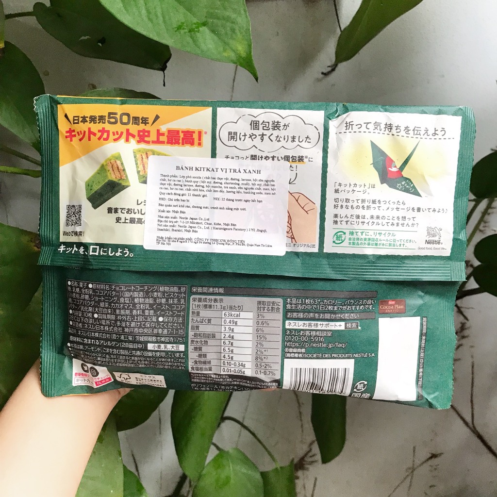 Sôcôla Nestlé KitKat Nội Địa Nhật Trà Xanh