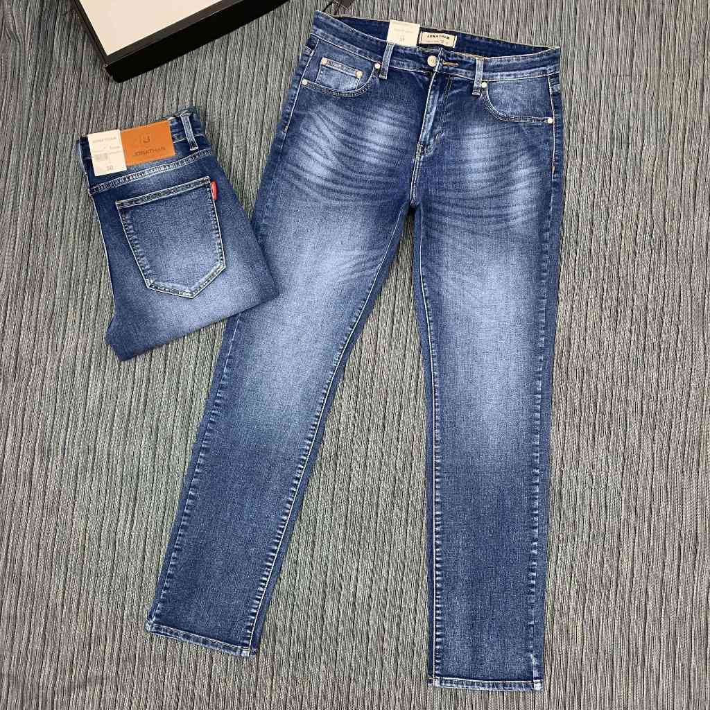 Quần jean nam xanh đá JONATHAN QJ071 vải denim cao cấp co dãn nhẹ 4 chiều, form chuẩn đẹp, trẻ trung, hottrend