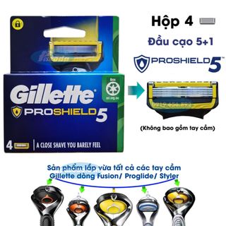 Hộp 4 lưỡi dao cạo râu Gillette Proshield5