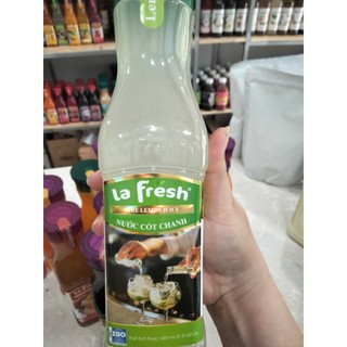 Nước cốt chanh tươi la fresh 650ml - dùng pha chế trà trái cây