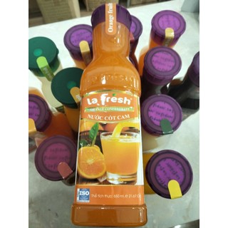 NƯỚC CỐT CAM  LA FRESH 650ML (12/T)- DÙNG PHA CHẾ TRÀ TRÁI CÂY (DATE MỚI)