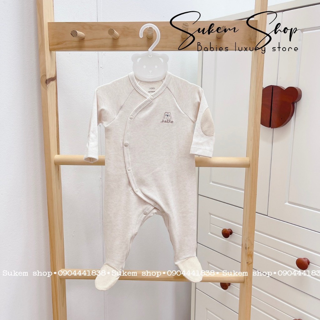 Bộ Liền Dài Có Tất Cho Bé Sơ Sinh Nous Velours