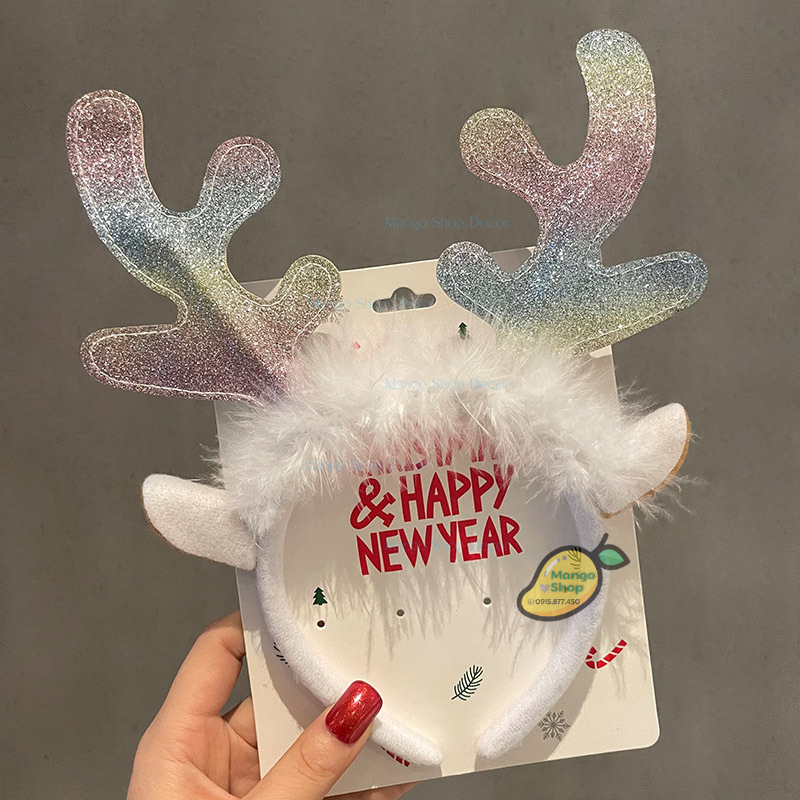 Băng Đô Cài Tóc Giáng Sinh Noel Xinh Xắn Hot Trend Mẫu Mới Cao Cấp