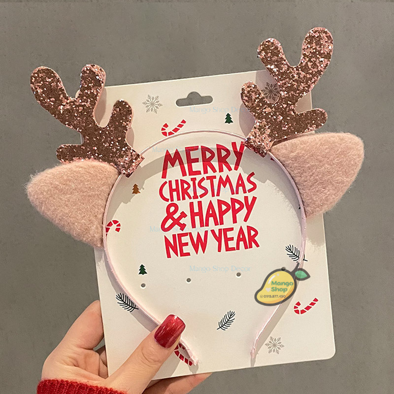 Băng Đô Cài Tóc Giáng Sinh Noel Xinh Xắn Hot Trend Mẫu Mới Cao Cấp