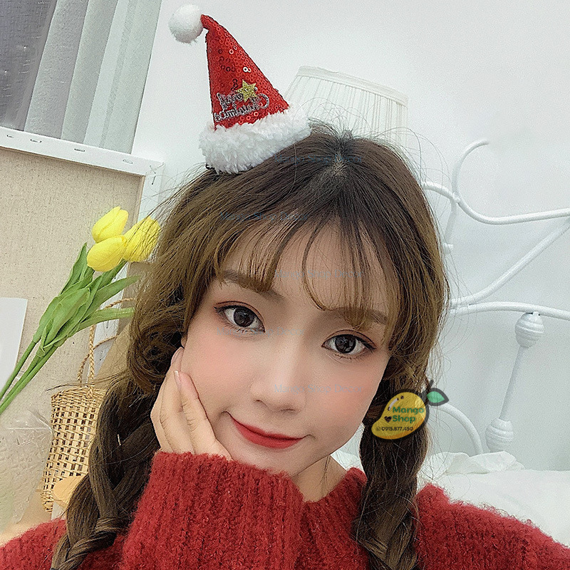 Băng Đô Cài Tóc Giáng Sinh Noel Xinh Xắn Hot Trend Mẫu Mới Cao Cấp