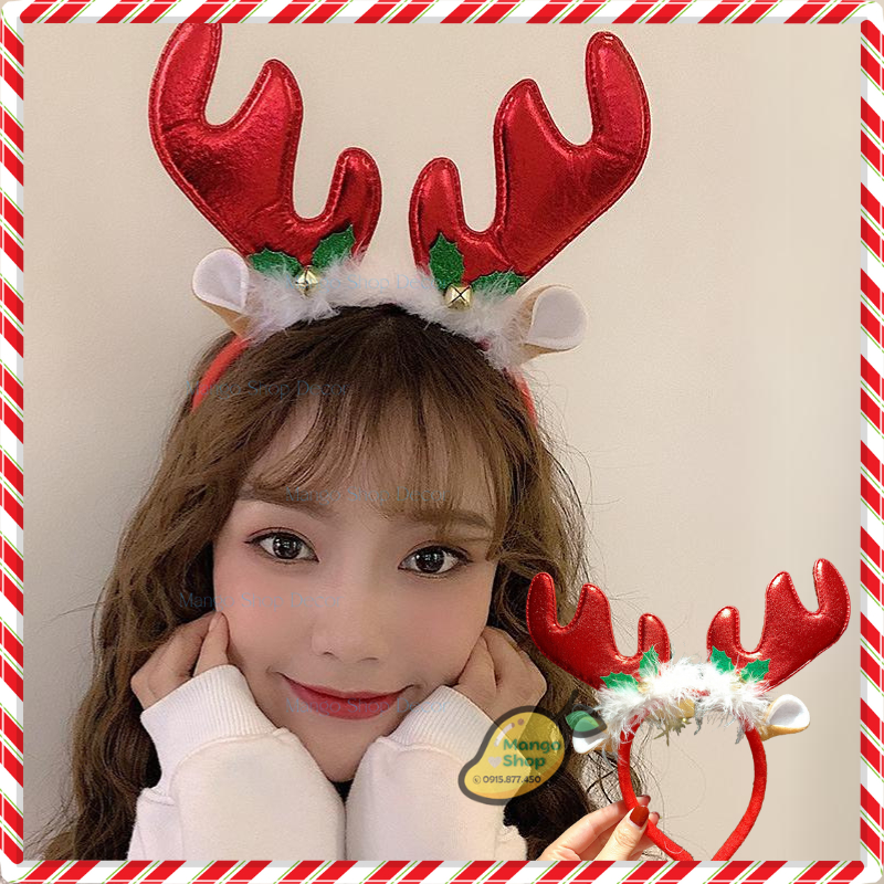 Băng Đô Cài Tóc Giáng Sinh Noel Xinh Xắn Hot Trend Mẫu Mới Cao Cấp