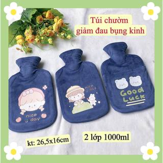 Túi chườm nhung nóng/lạnh 1000Ml 2 lớp. Ship hoả tốc cần thơ
