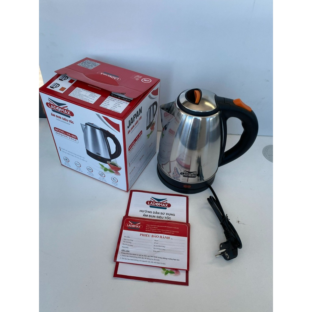 Ấm đun siêu tốc Ladomax HA-885 DUNG TÍCH 2L