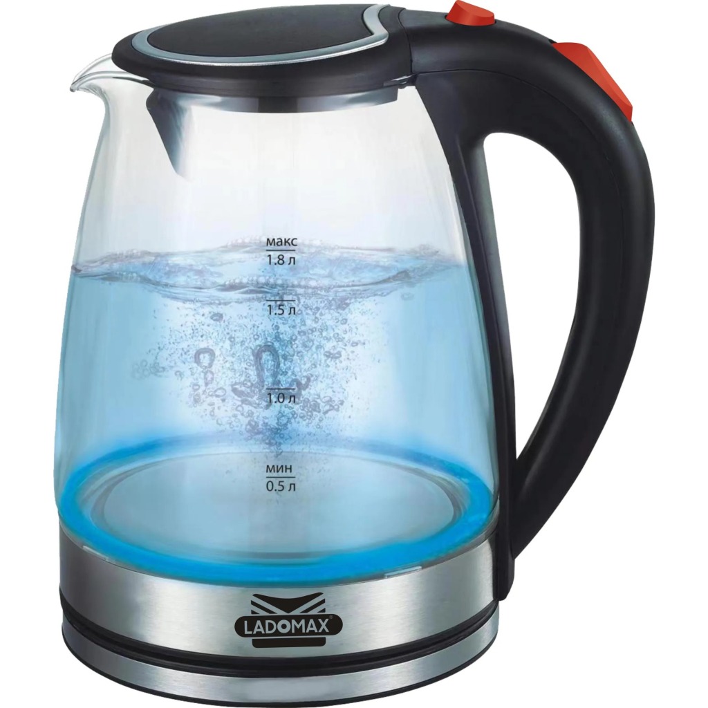 Ấm siêu tốc THỦY TINH Ladomax HA-880 DUNG TÍCH 1.8L