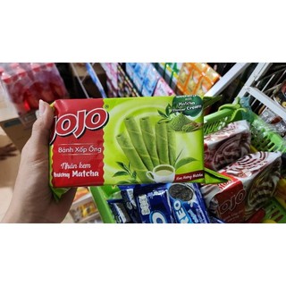Bánh xốp ống Jojo 125gram vị matcha