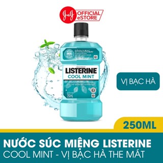 Nước súc miệng diệt khuẩn giữ hơi thở thơm mát Listerine Cool Mint 250ml