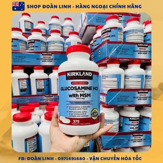 Viên uống xương khớp glucosamine hcl 1500mg with msm 1500mg 375 viên