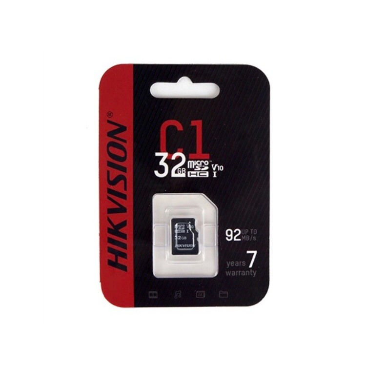 Thẻ nhớ hikvision 32GB,64GB,128GB,256GB tốc độ 92MB/S chính hãng 100% bảo hành 7 năm