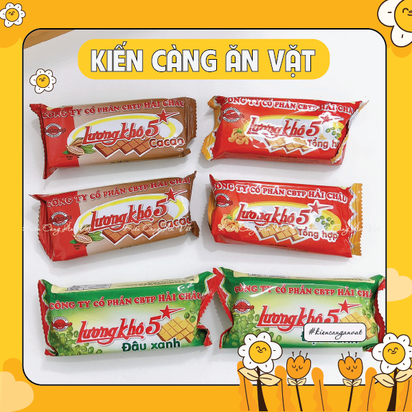 Lương khô hải châu 65g Ca cao/đậu xanh/tổng hợp
