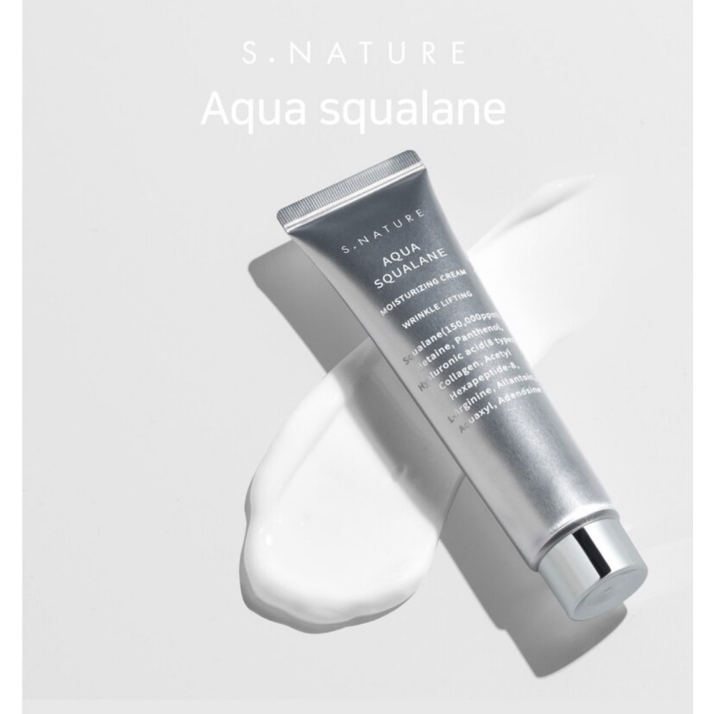 Kem dưỡng ẩm phục hồi chống lão hóa da SNature Aqua Squalane Moisturizing Cream