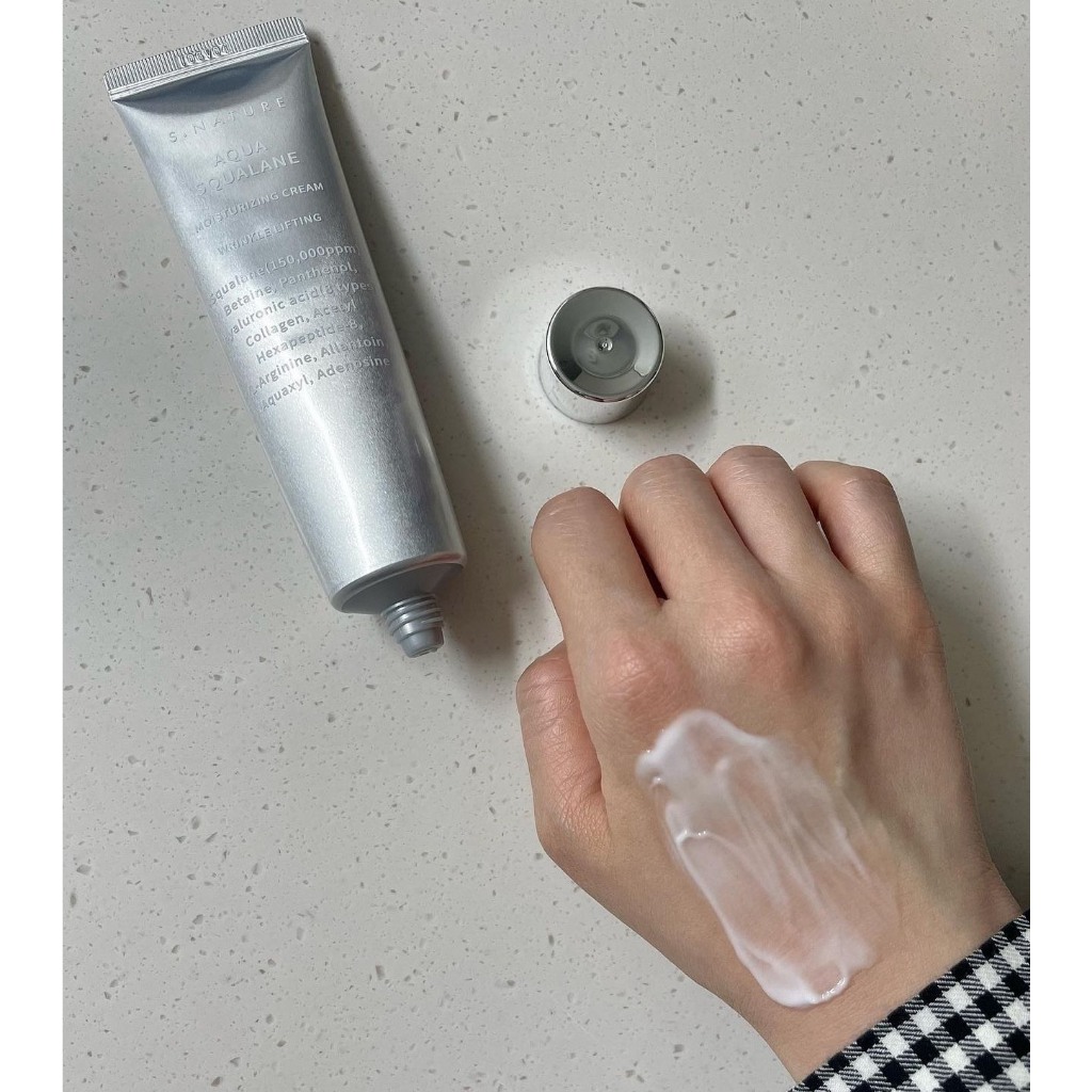 Kem dưỡng ẩm phục hồi chống lão hóa da SNature Aqua Squalane Moisturizing Cream