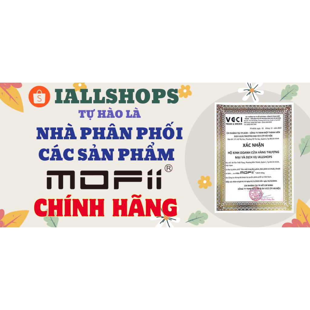 Bộ Bàn Phím Chuột Không Dây Mofii Honey S