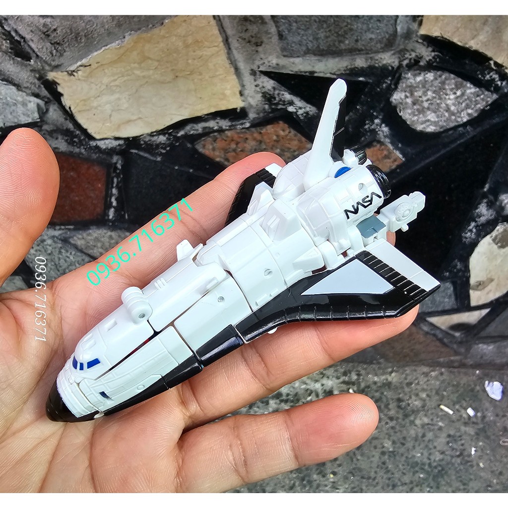 Robot Mini Transformers cao 5.5cm, biến hình máy bay màu trắng hàng Hasbro