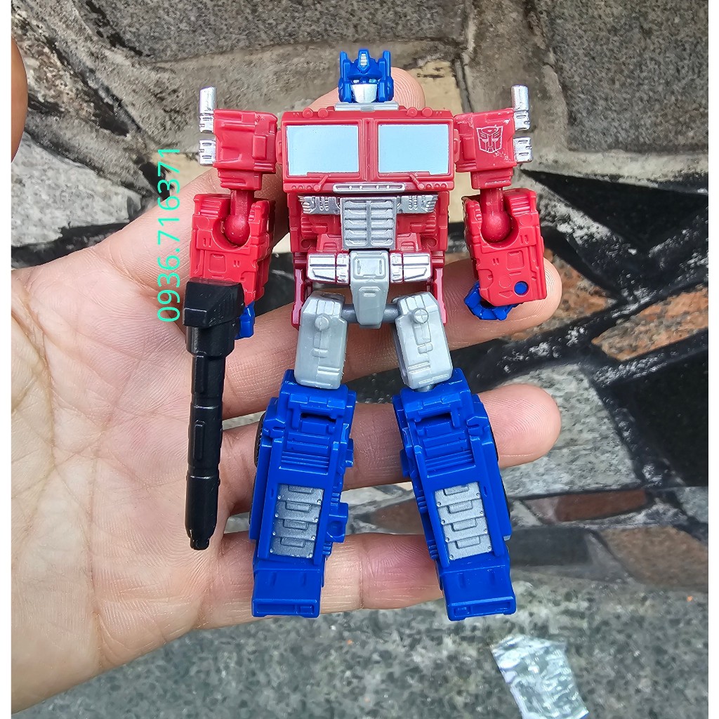 Robot Mini Transformers Optimus Prime cao 9cm hàng Hasbro