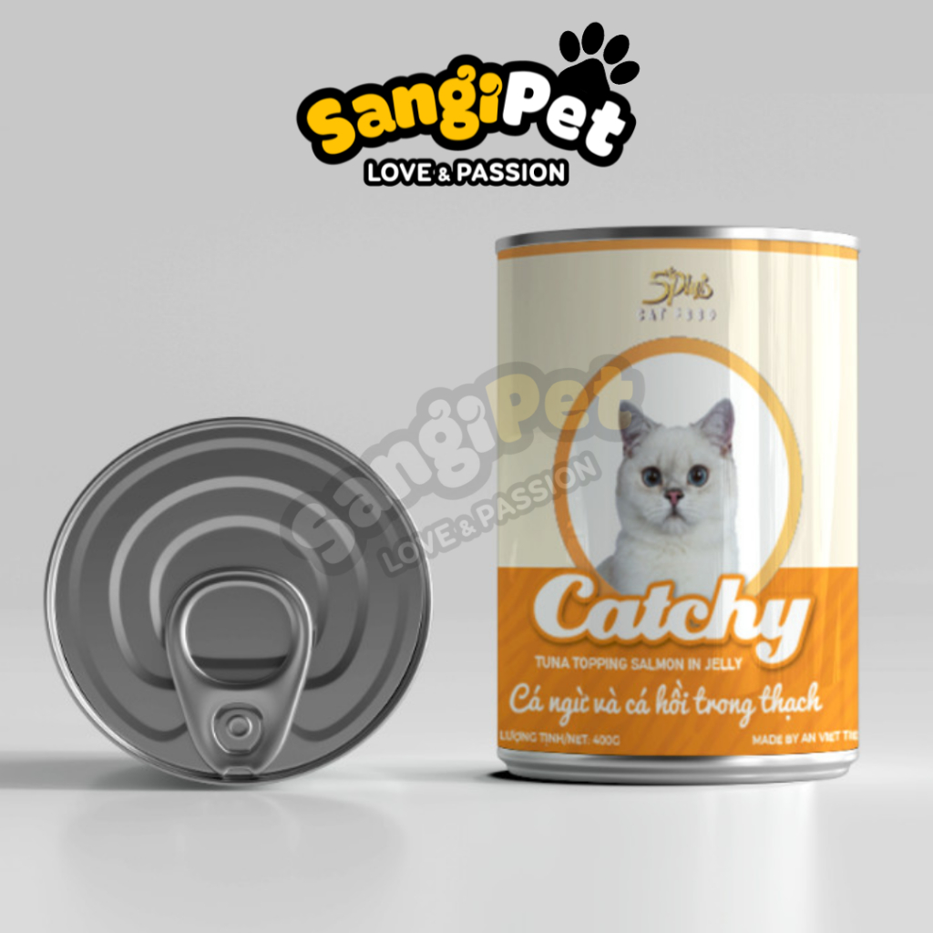 Pate Catchy lon 400gr cho mèo con, mèo lớn