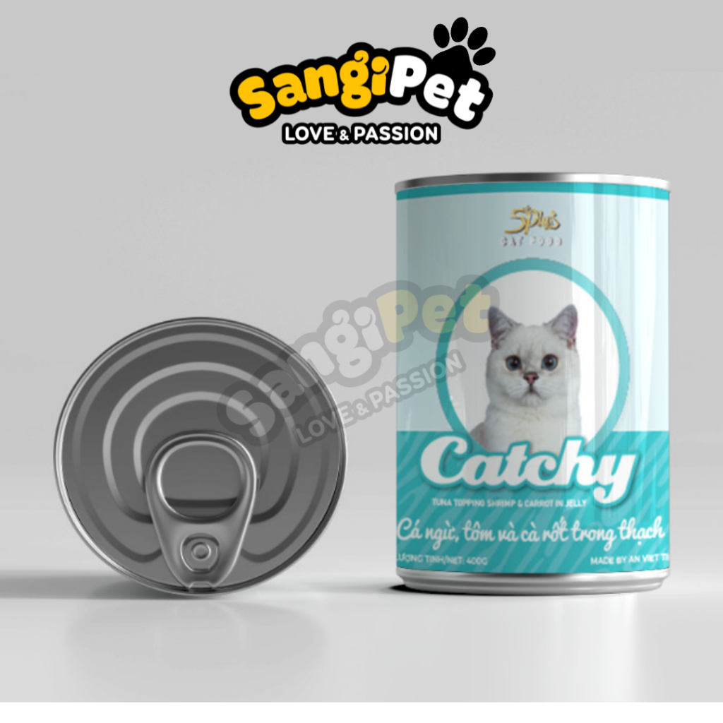 Pate Catchy lon 400gr cho mèo con, mèo lớn