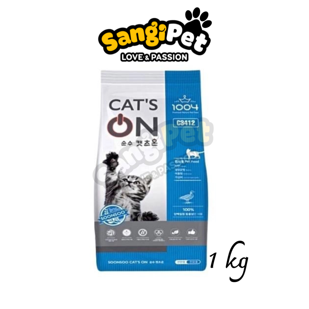 Hạt Cat On 1kg cho mèo con, mèo lớn gói nguyên seal công ty