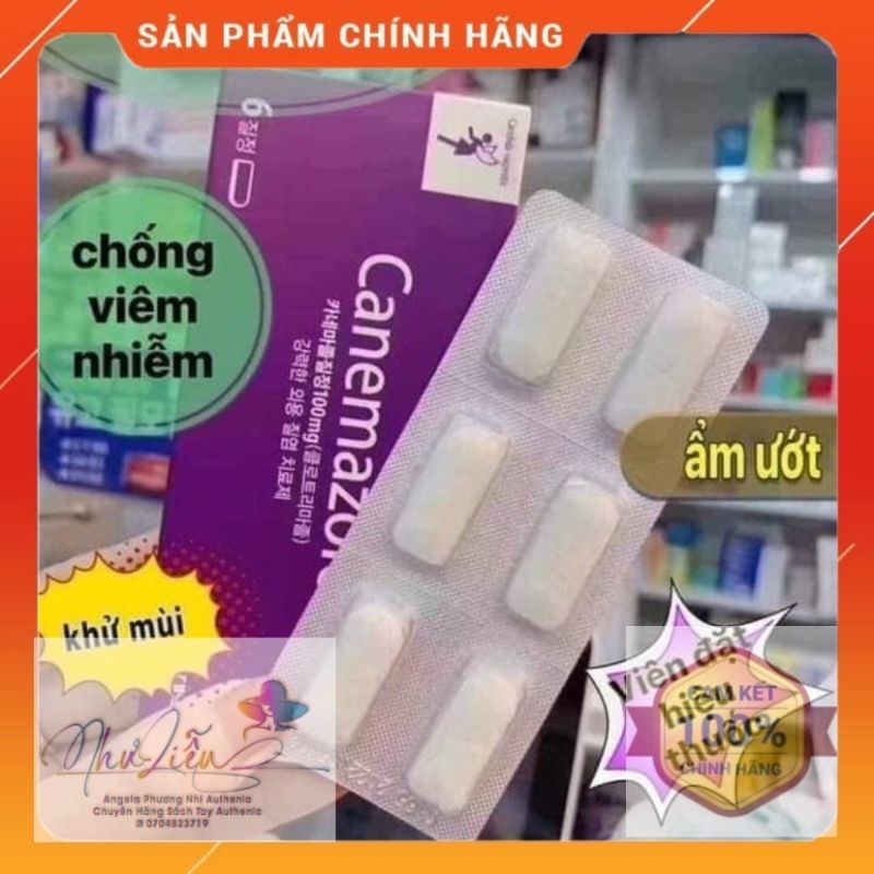 Viên Đặt phụ Khoa Canemazole Hàn Quốc
