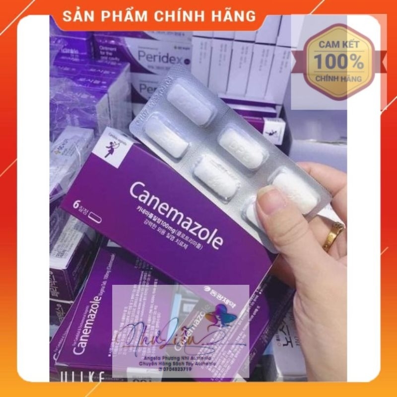 Viên Đặt phụ Khoa Canemazole Hàn Quốc