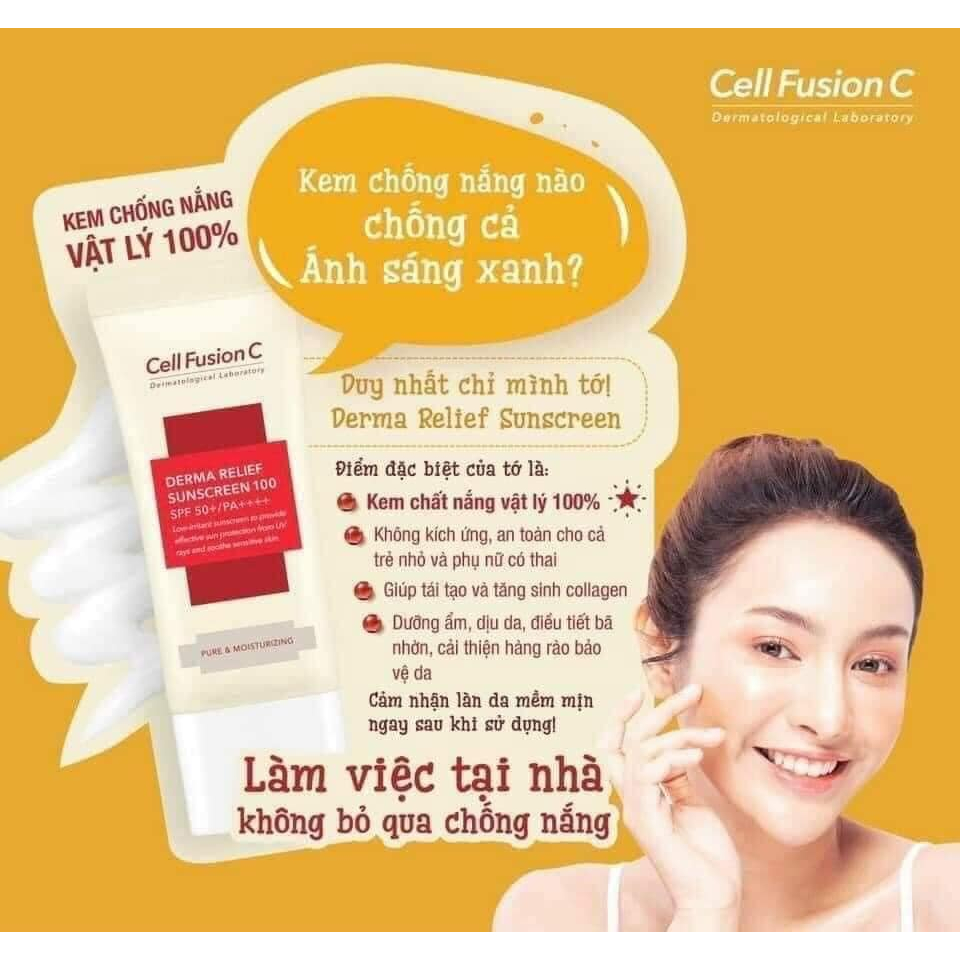 Kem chống nắng Cell FUSHION C 50ml - 10ml
