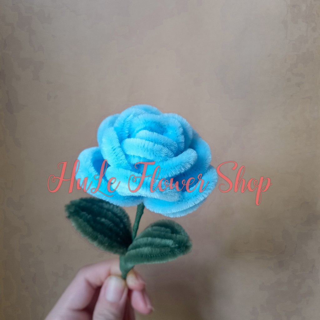 Hoa hồng kẽm nhung to tròn đẹp xinh dễ thương làm quà tặng decor nhà cửa Hule