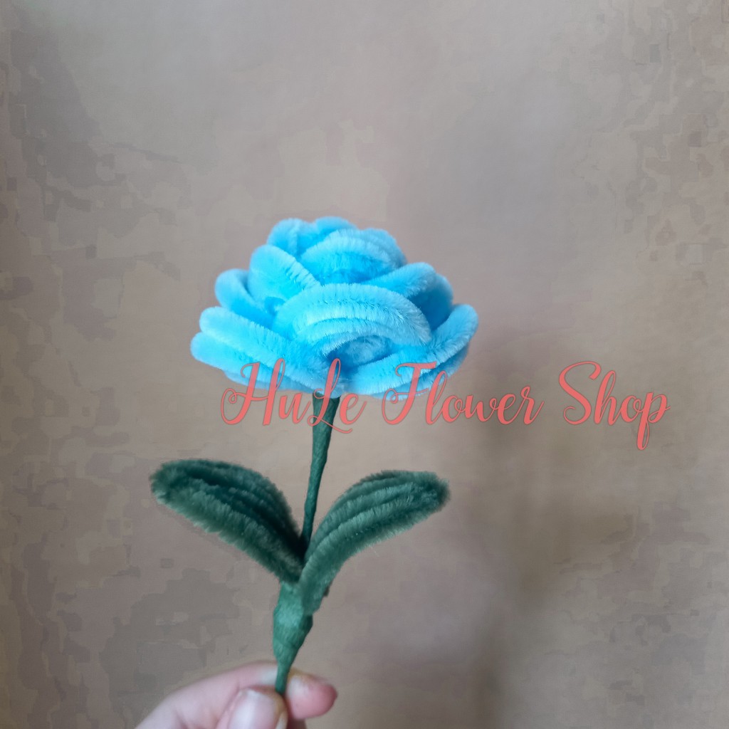 Hoa hồng kẽm nhung to tròn đẹp xinh dễ thương làm quà tặng decor nhà cửa Hule