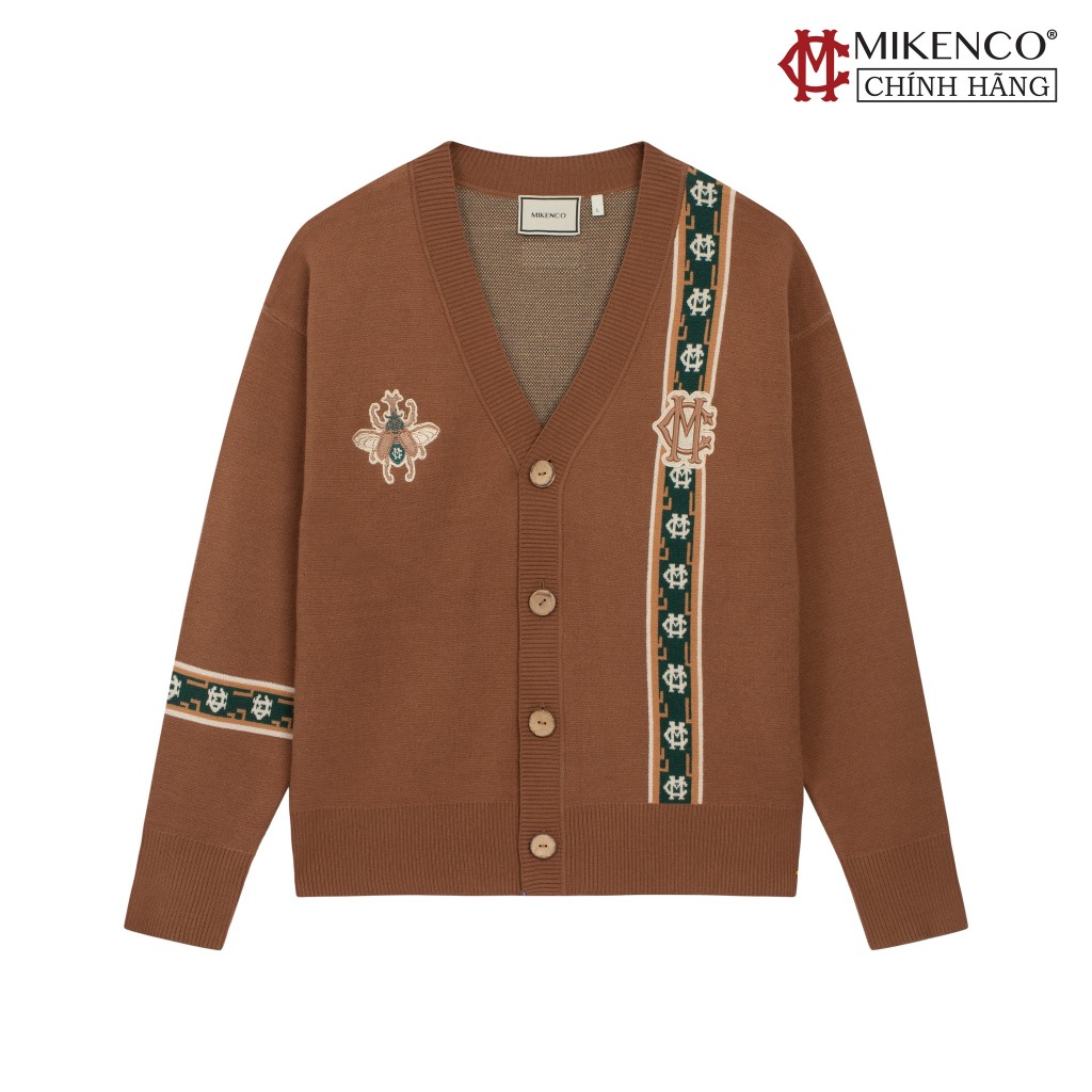 Áo khoác cardigan len nam MIKENCO Luxe Bug Cardigan
