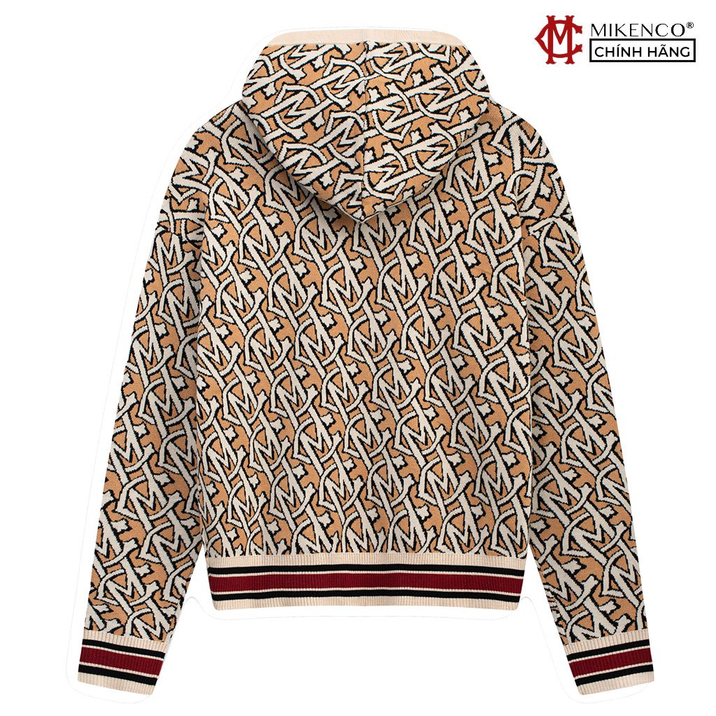 Áo knit hoodie nam MIKENCO Monogram Knit Hoodie S23