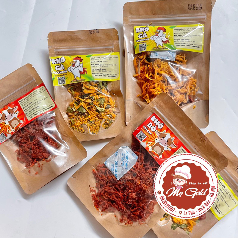 Khô gà, khô bò vị ngon khó cưỡng