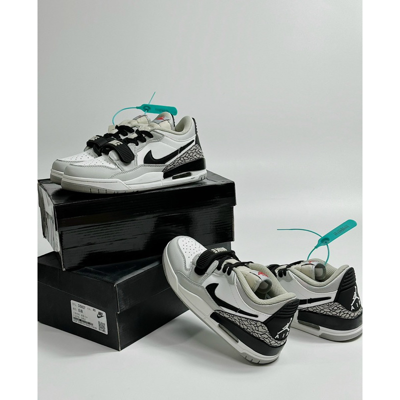 Giày sneaker Jo.rdan trắng gót xám đốm ( giá chưa bao gồm box bảo vệ )