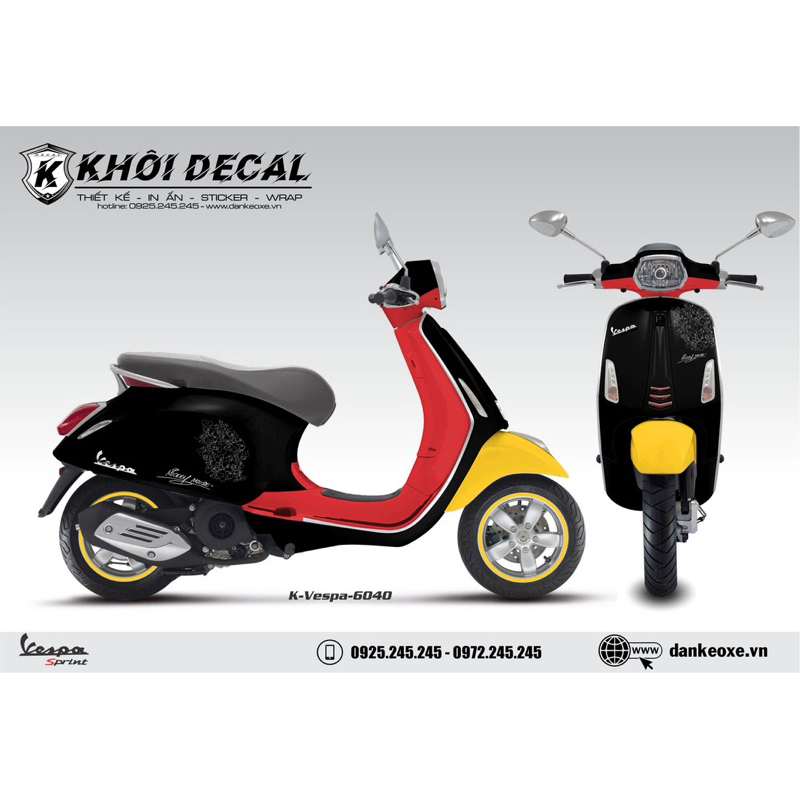 Tem Vespa phiên bản Disney Mickey Mouse