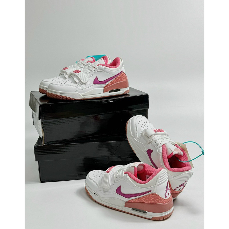 Giày sneaker Jo.rdan trắng gót hồng ( giá chưa bao gồm box bảo vệ )