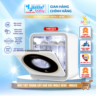Máy tiệt trùng sấy khô tia UVC và bảo quản bình sữa Moaz BéBé MB025