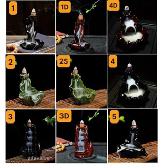 Thác Khói Nụ Trầm Hương Lư Xông Đốt Nhang Đồ Thờ Phong Thủy Phật Giáo Bằng Gốm Sứ