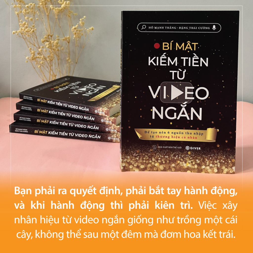 Sách - Bí Mật Kiếm Tiền Từ Video Ngắn - Để Tạo Nên 6 Nguồn Thu Nhập Từ Thương Hiệu Cá Nhân