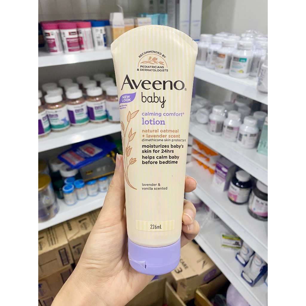 Kem dưỡng ẩm Aveeno tím hương lavender thư giãn - Aveeno baby calming comfort lotion